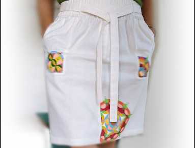 Len + bavlna  + mandala- v.46