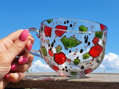 Velký hrnek - Watermelon abstract