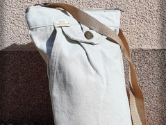 Džínová crossbody taška - béžová 2