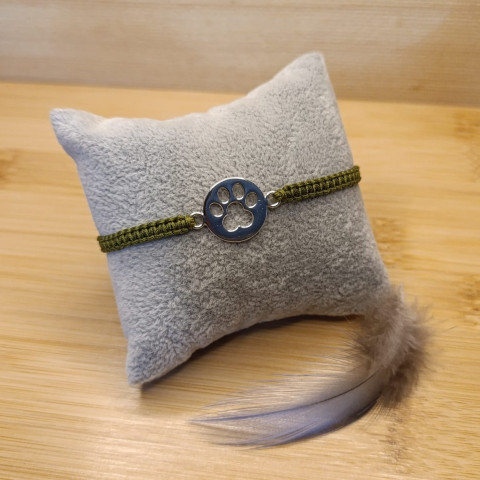 Náramek R90 náramek macramé nylon tlapka 