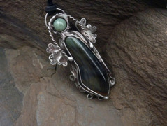 Donut jaspis obrázkový se stromem