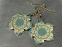 Náušnice Lace Cross