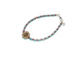 Náramek, Simple, Flower GreyBlue