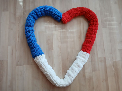 Měkká pletená maxi šála puffy...... dárek zima zimní teplo zachumlání 