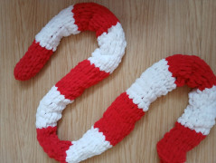 Pletená spadlá čepice (jeansová)