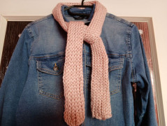 Pletená dutinková šála  SLEVA.