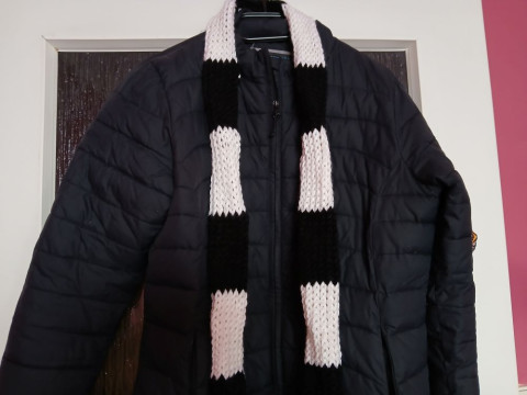 Pletená dutinková šála  SLEVA... dárek zima žena ozdoba zimní teplá 