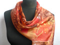 Hedvábná šála Podzim.