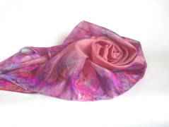 Luxusní saténový šátek Ekoprint 15.