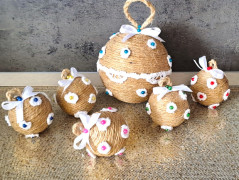 Vánoční lodičky - ořechové skořápky