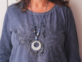 Blue jeans - Šik-art náhrdelník