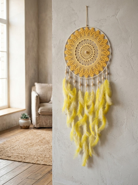 Lapač zlých snů  40 x 115 cm svatební sen lovec indián indiánský snění nad postel boho dream lapač dreamcatcher lovci lapač snů do ložnice lapače lapače snů do pracovny dreamcatchers 