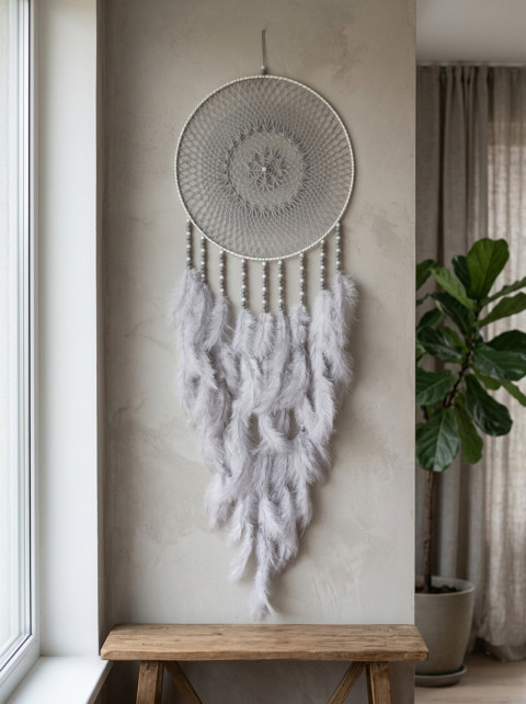 Lapač zlých snů 35 x 110 cm indián indiánský nad postel strážce boho dream lapač dreamcatcher lapač snů do ložnice 
