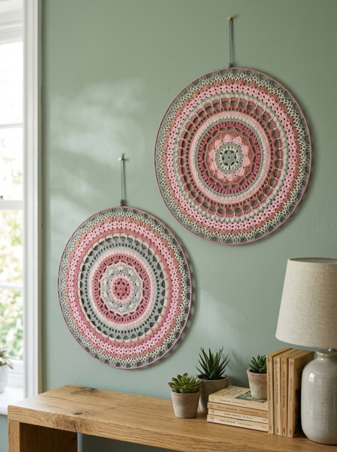 Mandala průměr 50 cm - 2 ks meditace mandala harmonie meditační lotosový květ mandaly 