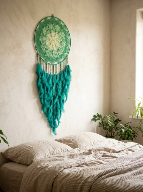 MAXI lapač zlých snů 50 x 145 cm indián indiánský nad postel strážce boho dream lapač dreamcatcher lapač snů do ložnice 