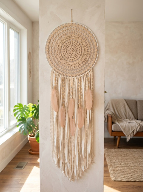 Lapač zlých snů  40 x 120 cm indián indiánský nad postel strážce boho dream lapač dreamcatcher lapač snů do ložnice 