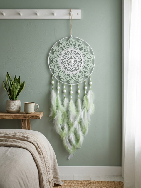 Lapač zlých snů 30 x 85 cm indián indiánský nad postel strážce boho dream lapač dreamcatcher lapač snů do ložnice 