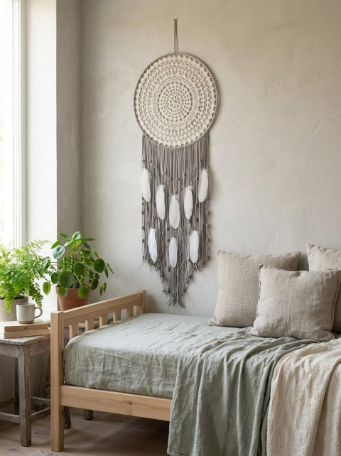 Lapač zlých snů  40 x 115 cm indián indiánský nad postel strážce boho dream lapač dreamcatcher lapač snů do ložnice 