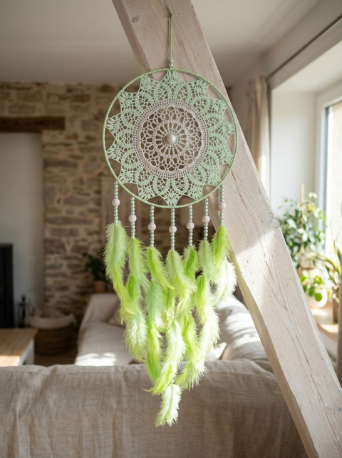 Lapač zlých snů  30 x 90 cm indián indiánský nad postel strážce boho dream lapač dreamcatcher lapač snů do ložnice 
