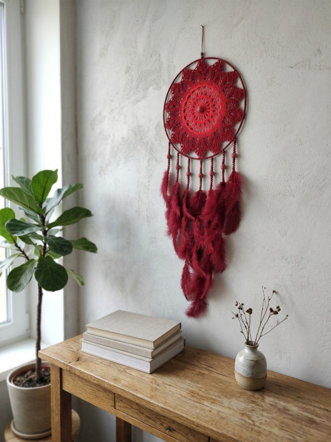 Lapač zlých snů 30 x 90 cm indián indiánský nad postel strážce boho dream lapač dreamcatcher lapač snů do ložnice 