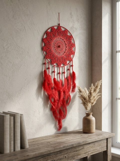Lapač zlých snů 30 x 90 cm indián indiánský nad postel strážce boho dream lapač dreamcatcher lapač snů do ložnice 