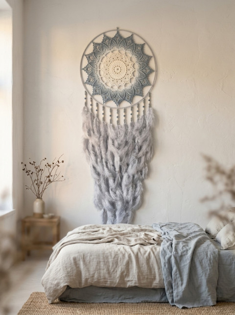 MAXI Lapač zlých snů 45 x 145 cm indián indiánský nad postel strážce boho dream lapač dreamcatcher lapač snů do ložnice 