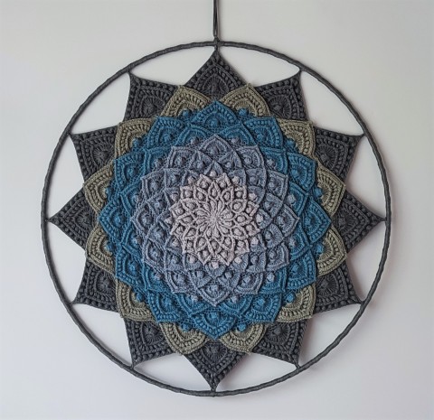 Mandala Lotosový květ - 3D -  45 cm meditace harmonie meditační lotosový květ mandaly mndala 