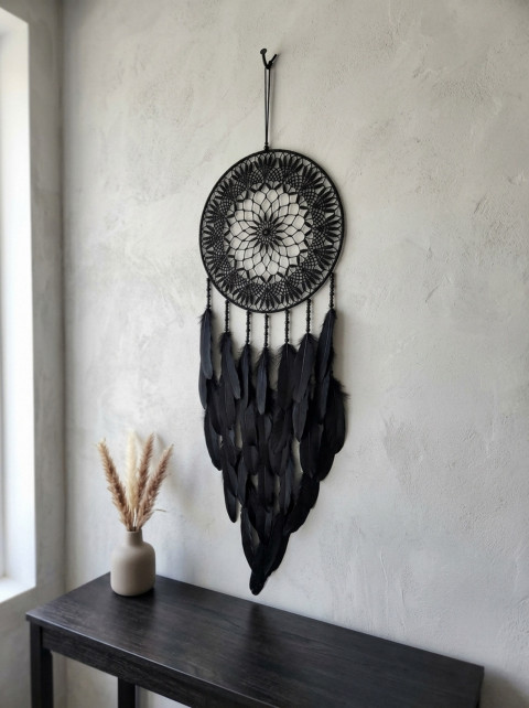 Lapač zlých snů 35 x 105 cm indián indiánský nad postel strážce boho dream lapač dreamcatcher lapač snů do ložnice 