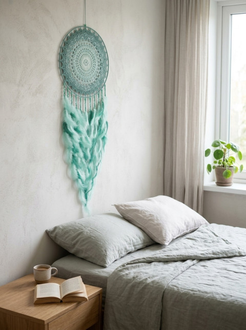 MAXI Lapač snů 45 x 140 cm indián indiánský nad postel strážce boho dream lapač dreamcatcher lapač snů do ložnice 