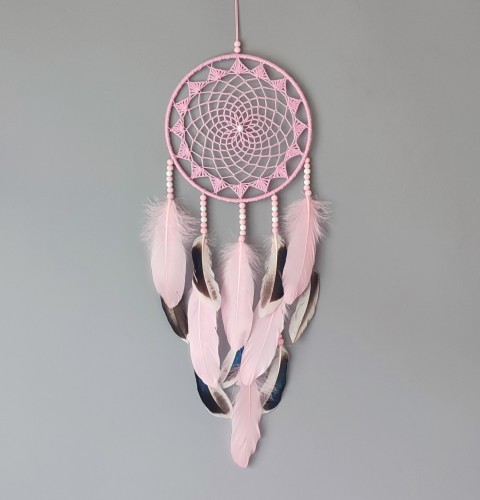 Lapač zlých snů 18 x 55 cm indián indiánský nad postel strážce boho dream lapač dreamcatcher lapač snů do ložnice 