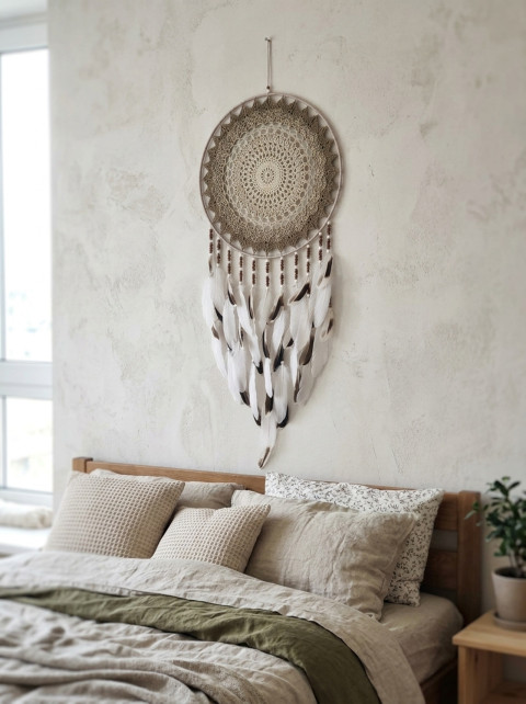 MAXI Lapač zlých snů 45 x 105 cm indián indiánský nad postel strážce boho dream lapač dreamcatcher lapač snů do ložnice 