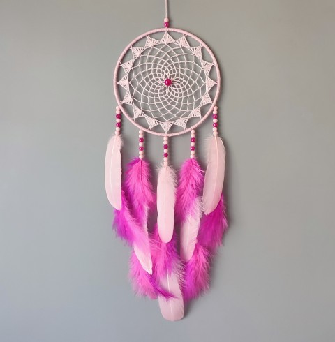 Lapač zlých snů 18 x 55 cm indián indiánský nad postel strážce boho dream lapač dreamcatcher lapač snů do ložnice 