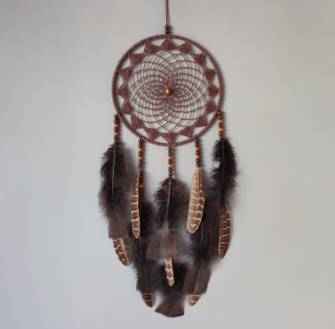 Lapač zlých snů 18 x 55 cm indián indiánský nad postel strážce boho dream lapač dreamcatcher lapač snů do ložnice 