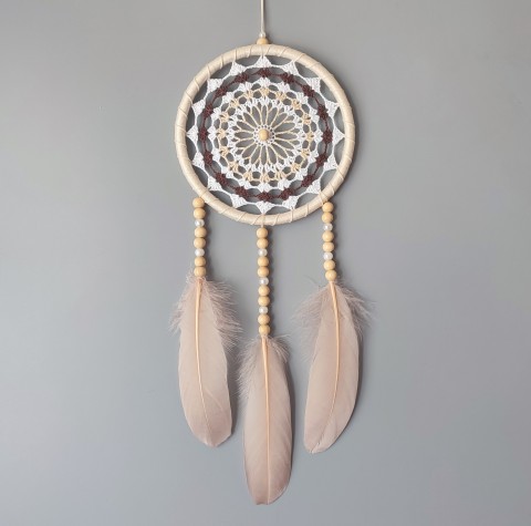 Lapač zlých snů 15 x 40 cm indián indiánský nad postel strážce boho dream lapač dreamcatcher lapač snů do ložnice 