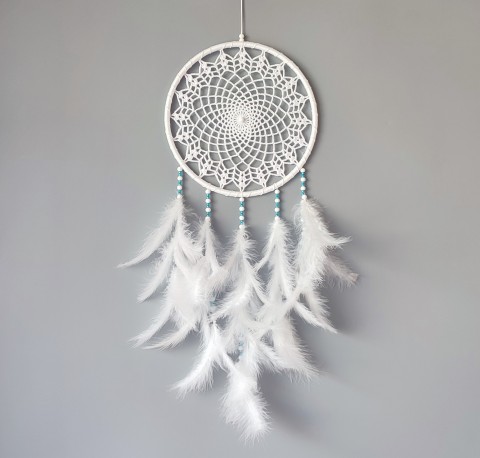 Lapač zlých snů 24 x 65 cm indián indiánský nad postel strážce boho dream lapač dreamcatcher lapač snů do ložnice 