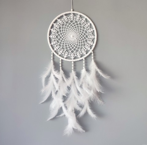 Lapač zlých snů 24 x 65 cm indián indiánský nad postel strážce boho dream lapač dreamcatcher lapač snů do ložnice 