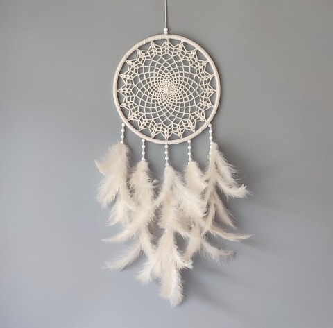 Lapač zlých snů 24 x 65 cm indián indiánský nad postel strážce boho dream lapač dreamcatcher lapač snů do ložnice 