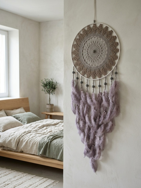 Lapač zlých snů  40 x 115 cm indián indiánský nad postel strážce boho dream lapač dreamcatcher lapač snů do ložnice 
