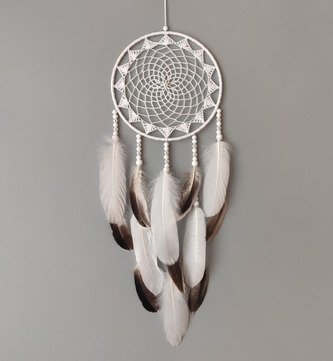 Lapač zlých snů 18 x 55 cm indián indiánský nad postel strážce boho dream lapač dreamcatcher lapač snů do ložnice 