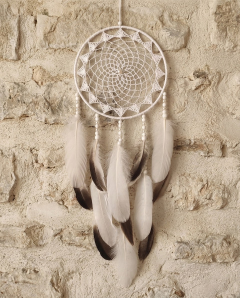 Lapač zlých snů 18 x 55 cm indián indiánský nad postel strážce boho dream lapač dreamcatcher lapač snů do ložnice 