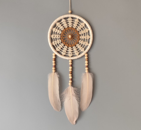 Lapač zlých snů 15 x 40 cm indián indiánský nad postel strážce boho dream lapač dreamcatcher lapač snů do ložnice 