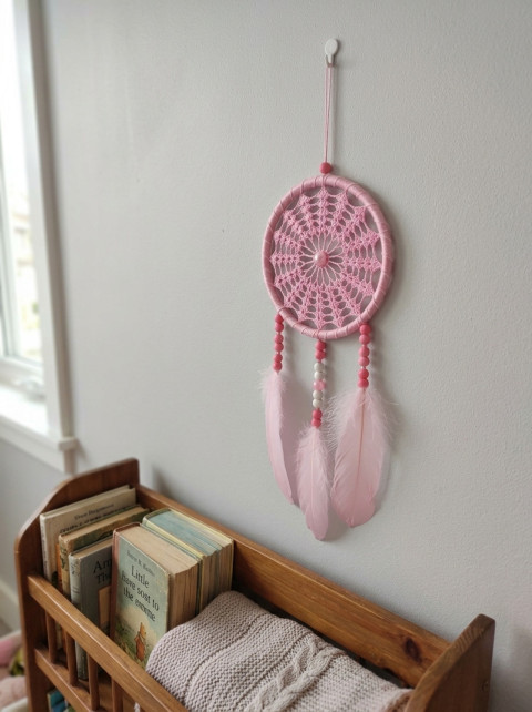 Lapač zlých snů 15 x 40 cm indián indiánský nad postel strážce boho dream lapač dreamcatcher lapač snů do ložnice 