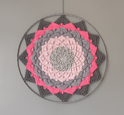 Mandala - 3D - průměr 45 cm meditace harmonie meditační lotosový květ mandaly mndala 