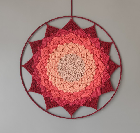 Mandala - 3D - průměr 45 cm meditace harmonie meditační lotosový květ mandaly mndala 