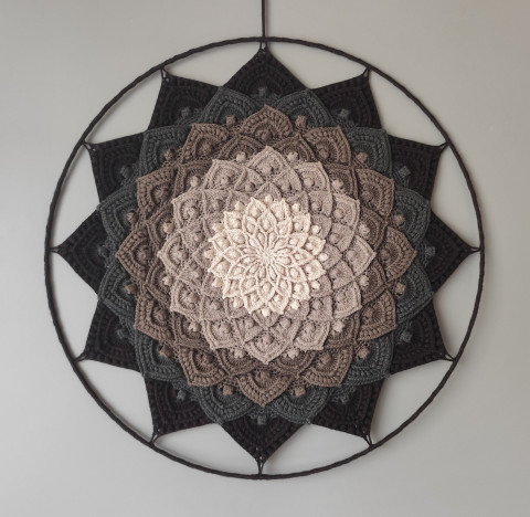 Mandala - 3D - průměr 45 cm meditace harmonie meditační lotosový květ mandaly mndala 