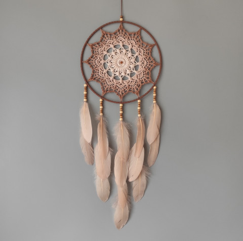 Lapač zlých snů 25 x 70 cm indián indiánský nad postel strážce boho dream lapač dreamcatcher lapač snů do ložnice 