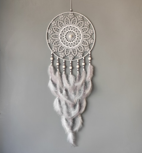 Lapač zlých snů 30 x 90 cm indián indiánský nad postel strážce boho dream lapač dreamcatcher lapač snů do ložnice 