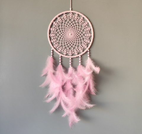 Lapač zlých snů 24 x 65 cm indián indiánský nad postel strážce boho dream lapač dreamcatcher lapač snů do ložnice 