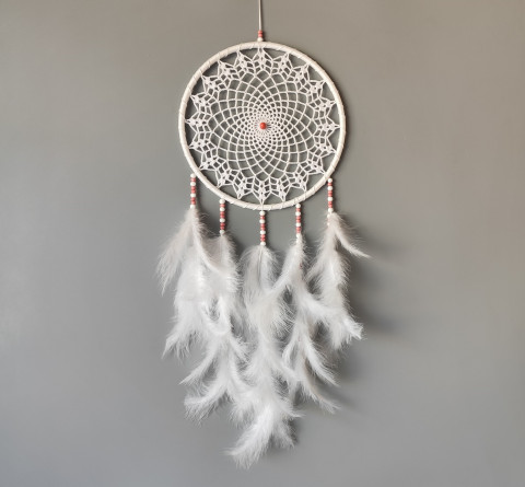 Lapač zlých snů 24 x 65 cm indián indiánský nad postel strážce boho dream lapač dreamcatcher lapač snů do ložnice 