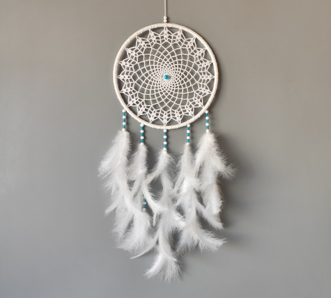 Lapač zlých snů 24 x 65 cm indián indiánský nad postel strážce boho dream lapač dreamcatcher lapač snů do ložnice 